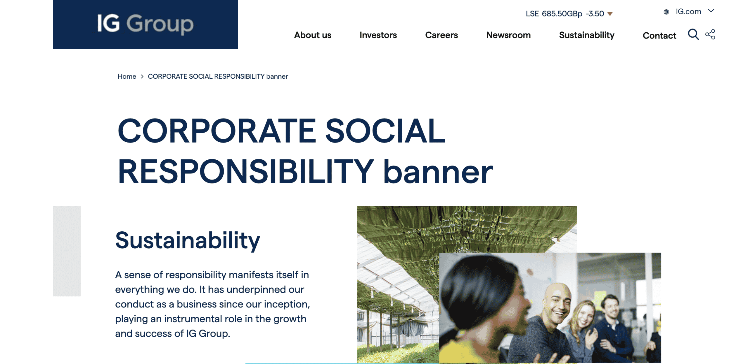 IG Corporate Social Responsibility