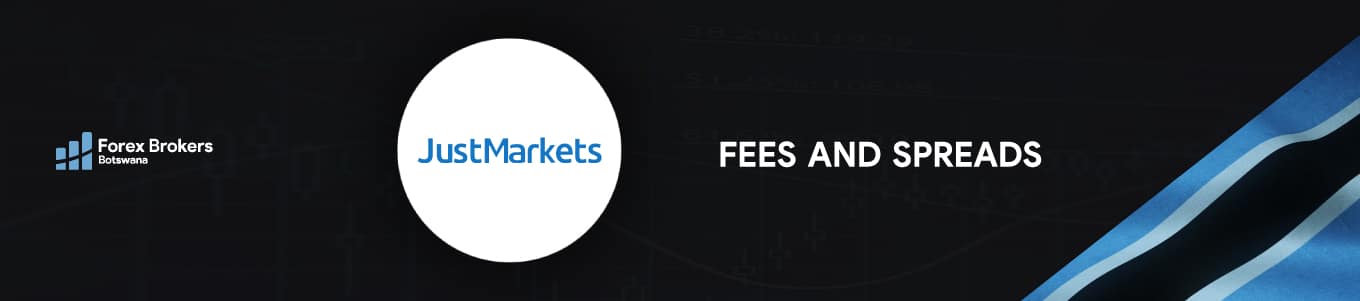 JustMarkets fees and spreads review
