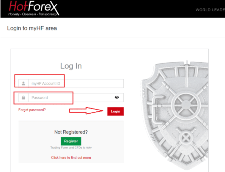 HotForex Step-by-step guide to depositing the minimum amount step 3