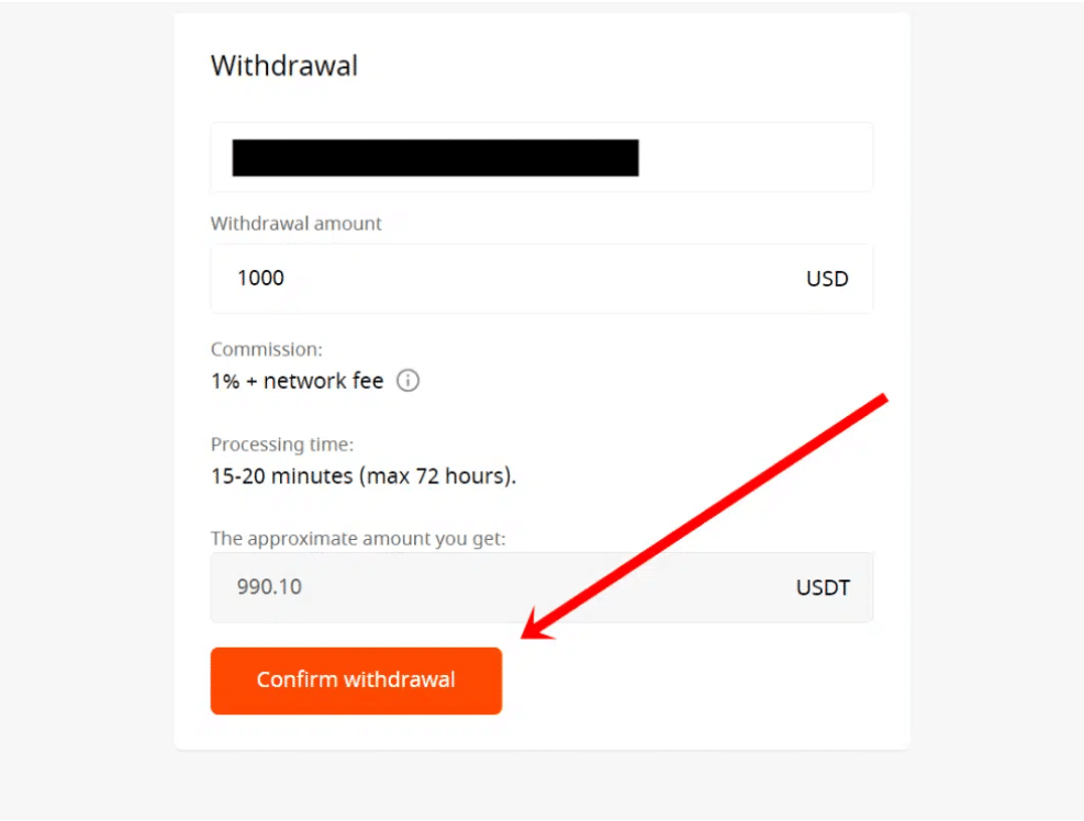 How to Withdraw Funds Step by Step 5