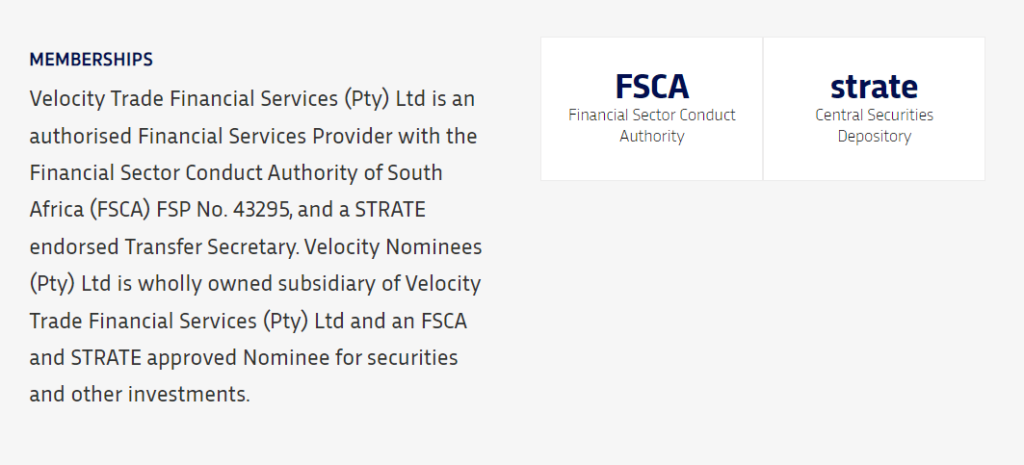 Velocity Trade FSCA