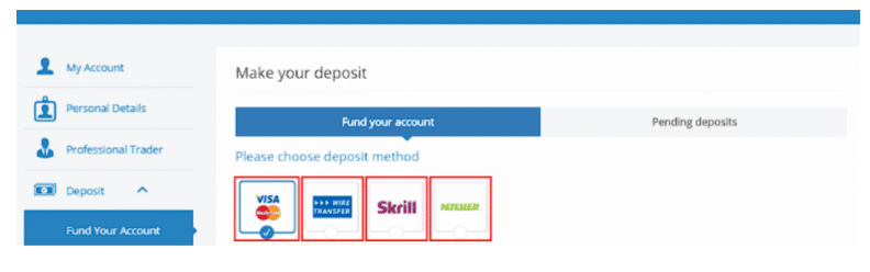 How to Deposit Funds step 3