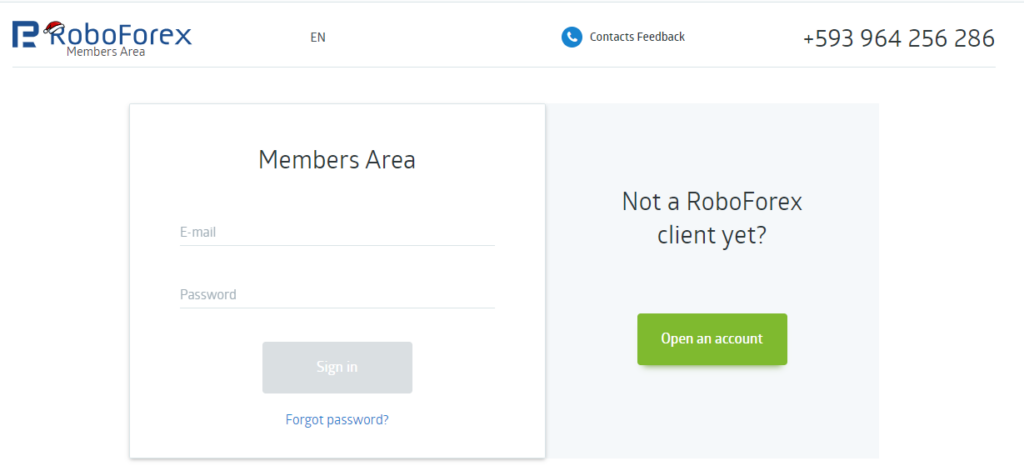 How to Withdraw Funds with RoboForex step 1