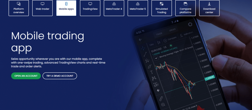 Mobile trading app