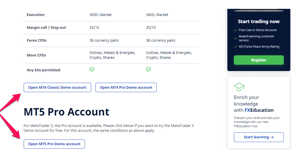 How to open an Account step 2
